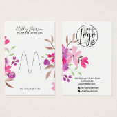 Écran à bijoux chic rose (Devant & derrière)