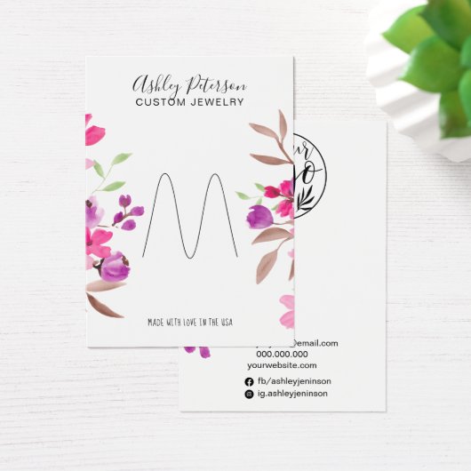 Écran à bijoux chic rose (Bureau)