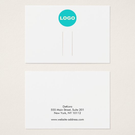 Écran à cheveux blancs du logo horizontal (Devant & derrière)