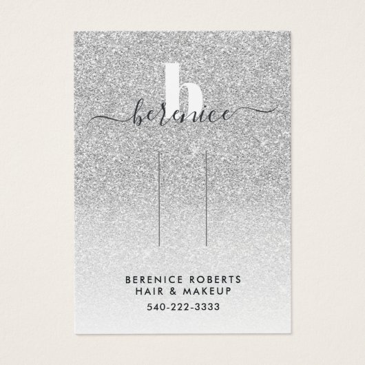 Écran à cheveux Monogram Parties scintillant argen (Devant)