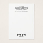 Écran à Clip à cheveux Turquoise & Or tendance (Dos)