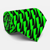 Écran à cravate de néon vert et noir (Roulé)