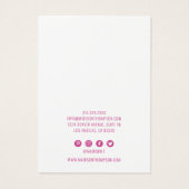 Écran à Parties scintillant rose en fleurs (Dos)