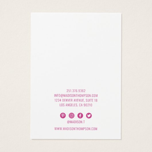 Écran à Parties scintillant rose en fleurs (Dos)