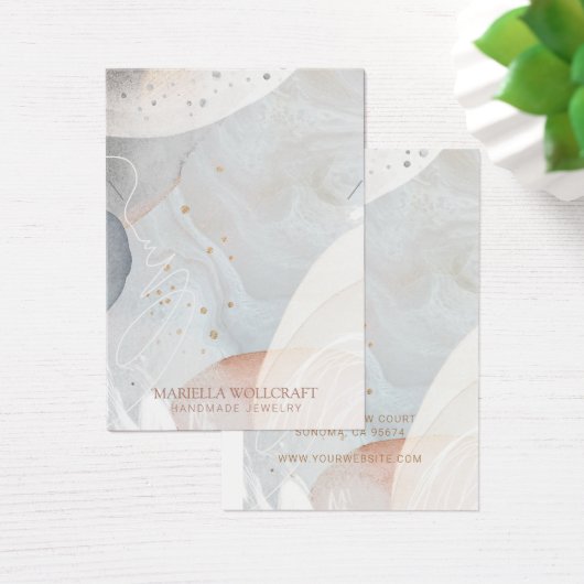 Écran Abstrait de collier d'aquarelle douce (Bureau)