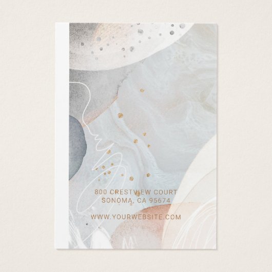 Écran Abstrait de collier d'aquarelle douce (Dos)