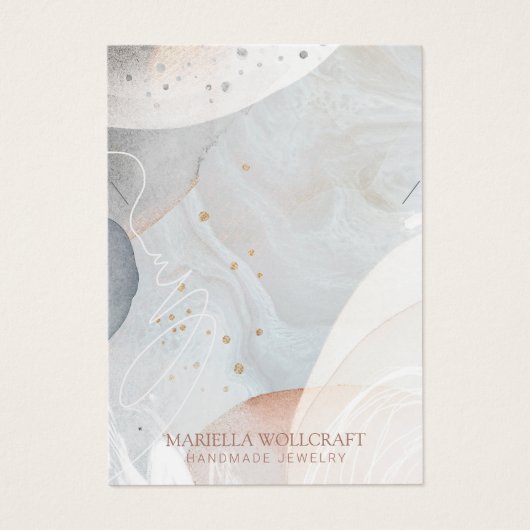 Écran Abstrait de collier d'aquarelle douce (Devant)