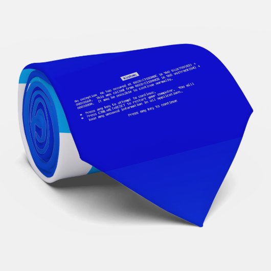 Écran bleu de BSOD de cravate de la mort (Roulé)