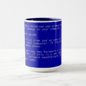 Écran Bleu de la mort de Windows - BSOD - Mug (Centre)