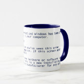 Écran Bleu de la mort de Windows - BSOD - Mug Bleu (Devant droit)