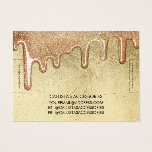 Écran Bracelet à Parties scintillant épaisse Glam  (Dos)