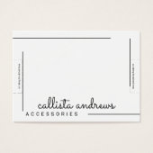 Écran Bracelet de script de bordure noir blanc sim (Devant)