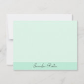 Écran Calligraphié Mint vert Modèle moderne (Devant)