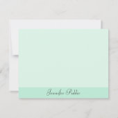 Écran Calligraphié Mint vert Modèle moderne (Dos)