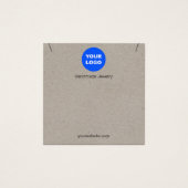 Écran Carré du collier Pendentif Kraft Add Logo (Devant)