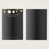 Écran Chic Gold Spots Bijoux foncés et oreille (Devant & derrière)