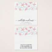 Écran d'aquarelle rose vert Floral (Devant & derrière)