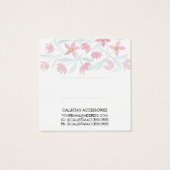 Écran d'aquarelle rose vert Floral (Dos)