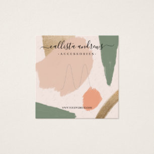 Écran d'art orangé moderne Abstrait Earth Tones