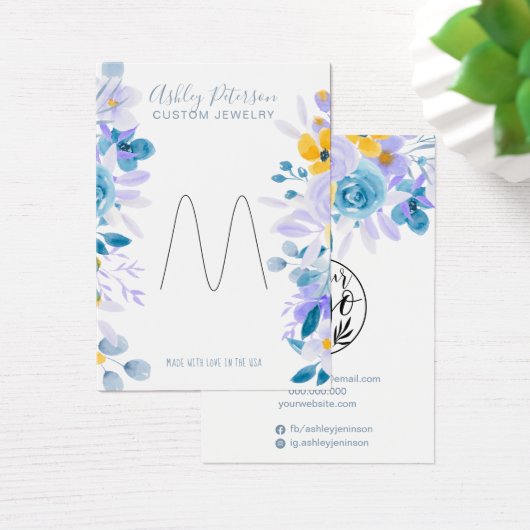 Écran de bague de bijoux à fleurs de lavande chic (Bureau)