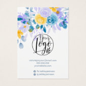 Écran de bague de bijoux à fleurs de lavande chic (Dos)