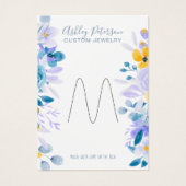 Écran de bague de bijoux à fleurs de lavande chic (Devant)