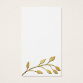 Écran de bijoux à feuilles d'or sur mesure (Dos)