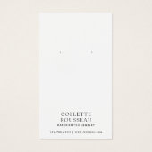 Écran de bijoux à oreille bleue Abstraite (Devant)