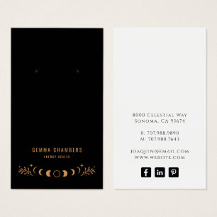 Écran de bijoux céleste à oreille noire