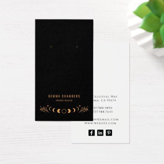 Écran de bijoux céleste à oreille noire (Bureau)