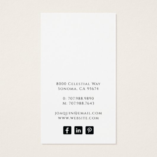 Écran de bijoux céleste à oreille noire (Dos)