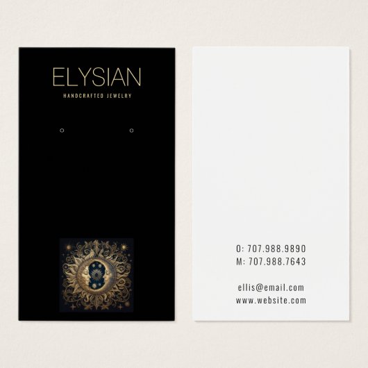 Écran de bijoux Céleste Sun Moon (Devant & derrière)