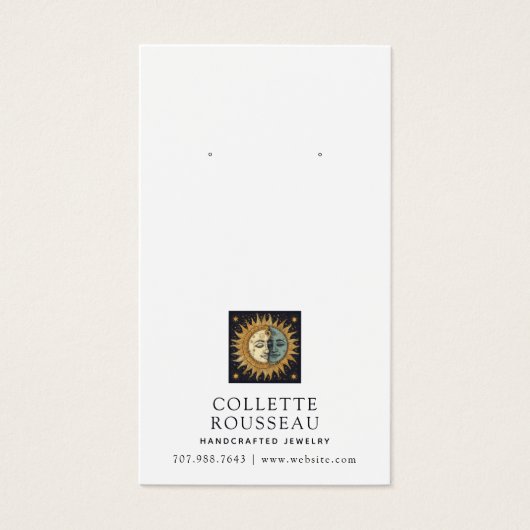 Écran de bijoux Céleste Sun Moon (Devant)