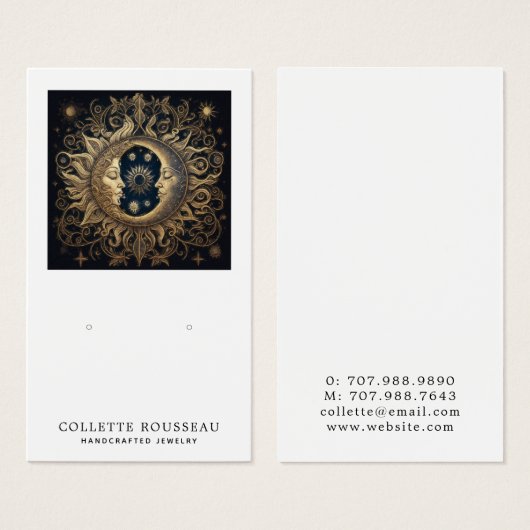 Écran de bijoux Céleste Sun Moon (Devant & derrière)