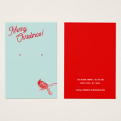 Écran de bijoux de Noël Cardinal (Devant & derrière)