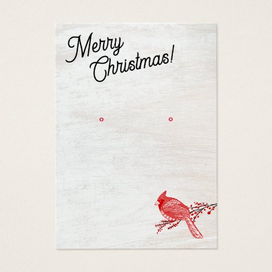 Écran de bijoux de Noël Cardinal d'hiver (Devant)