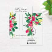 Écran de bijoux de Noël floral rouge (Bureau)