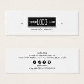 Écran de bijoux d'oreille du logo (Devant & derrière)