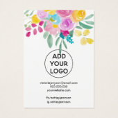 Écran de bijoux en aquarelle printanière (Dos)