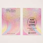 Écran de bijoux en arc-en-ciel de parties scintill (Devant & derrière)