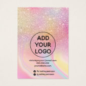 Écran de bijoux en arc-en-ciel de parties scintill (Dos)