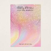 Écran de bijoux en arc-en-ciel de parties scintill (Devant)