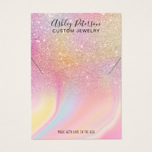 Écran de bijoux en arc-en-ciel de parties scintill (Devant)