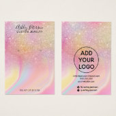 Écran de bijoux en arc-en-ciel de parties scintill (Devant & derrière)