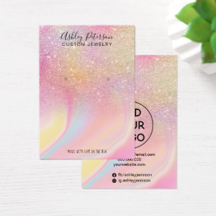 Écran de bijoux en arc-en-ciel de parties scintill