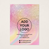 Écran de bijoux en arc-en-ciel de parties scintill (Dos)