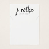 Écran de bijoux en collier blanc manuscrit (Devant)