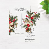 Écran de bijoux en couronne fleurie de Noël (Bureau)