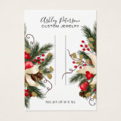 Écran de bijoux en couronne fleurie de Noël (Devant)