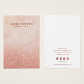 Écran de bijoux en marbre rose et or (Devant & derrière)